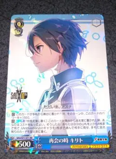 再会の時　キリト　アスナセット　サイン　ヴァイス 名作 SAO ヴァイスシュヴァルツ 再会の時 6枚セット キリトRR