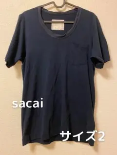 sacai UネックTシャツ