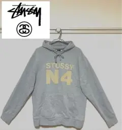 【極美品】【完売品】【希少】STUSSY Lサイズ ロゴ(蛇柄)グレー