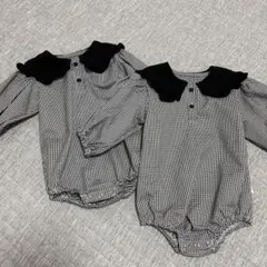 美品 長袖ロンパース(双子専用♡2着セット)