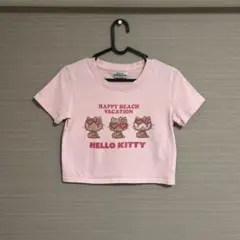 日焼けキティtシャツ クロップド丈　沖縄限定