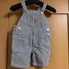 ミキハウス ストライプオーバーオール