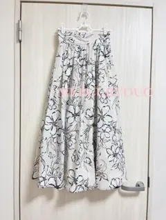 【美品】マーキュリーデュオ＊ビックフラワーハイウエストフレアスカート