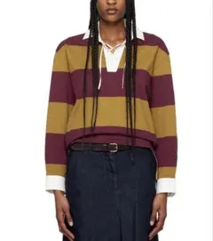 DRIES VAN NOTEN 24SS レースアップラガーロングポロシャツ