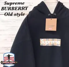 《新品タグ付き》シュプリーム supreme BURBERRY☆パーカー XL