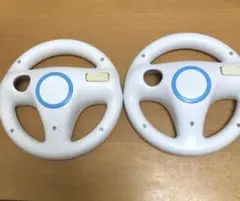 【匿名　送料無料】家庭用ゲーム機　任天堂Wii用マリオカートハンドル399-78