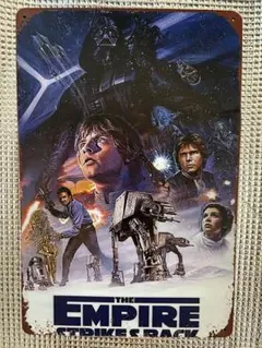 新品　スターウォーズ　イメージオマージュアルミプレートブリキ看板①