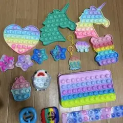 【15個セット】プッシュポップバブル　カラフルポップイット　おもちゃ　景品
