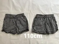 【美品】西松屋 ギンガムチェック ショートパンツ 110cm