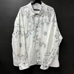 TAIN DOUBLE PUSH ペイズリーコーチシャツ