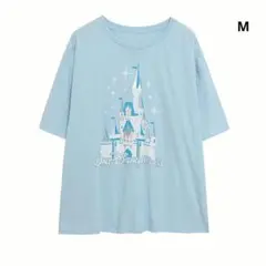 ディズニーWDW キャッスル ウォッシュ加工 半袖 Tシャツ M