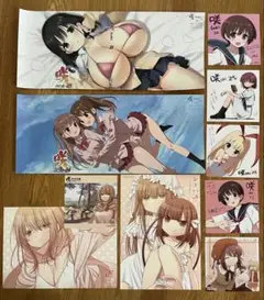 咲-saki- 購入特典ブックカバー・ポストカード10点アニメイトメロンブックス