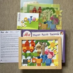 sevi 木製　マグネットパズル　3歳以上