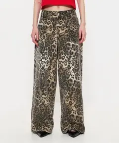 BEEDENレオパードデニム 中古・古着通販】BEEDEN (ビーデン) LEOPARD PRINT WIDE