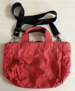 Kipling くすんだ赤 ショルダーバッグ