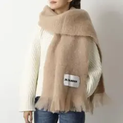 JILSANDER+ 20aw モヘア 大判マフラー ベージュ