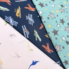 No.3258 男の子用☆ハギレセット☆綿生地