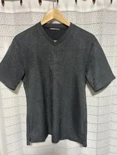 HIDEAWAYS ダークグレー Vネック Tシャツサイズ46（M）