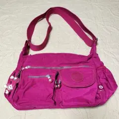 【美品】TEGAOTF ピンク ショルダーバッグ ナイロン