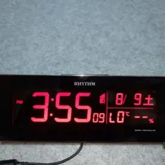 ※難あり品※ RHYTHM 電波置時計 8RZ173SR