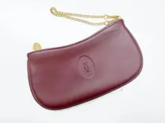 美品 Cartier カルティエ マスト 2C チェーン ポーチ 小物入れ