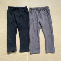 【100cm】裏起毛 長ズボン 2点セット