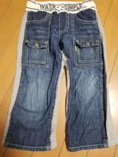 WASK古着USED スエット×デニムボトムス 120cm