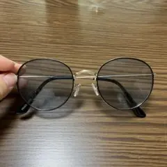 サングラス 透け感ブラック　ボストン