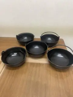 鉄鍋 5個セット 鍋焼きうどん