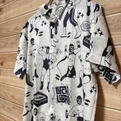 【ラスト2点!!】ルチャリブレ アロハ シャツ 半袖 M 柄シャツ オシャレ