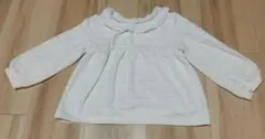 ホワイト フリル付き トップス