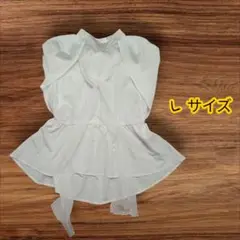 【美品】 トップス ブラウス シャツ L ホワイト 9