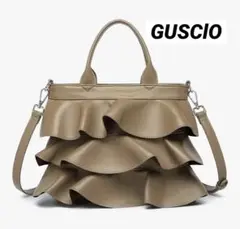 美品✨GUSClO フリルトートバッグ