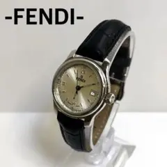 [美品]FENDI 210L 腕時計 シルバー ブラック 新品電池 Y2K 希少