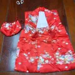 朱色被布と手提げ