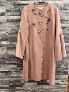 新品♡チェスティ♡スカラップノーカラービジューコート♡サイズ1