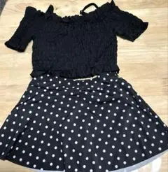 新品未使用❣️レディース水着セパレート水着ドットSサイズ上下セット可愛い