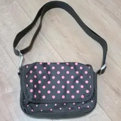 ☆LeSportsac☆カーキグレードット柄ショルダーバッグ☆美品☆