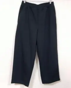 ユニクロ　C スウェットワイドパンツ　 ウエストゴム　ブラック　Lサイズ