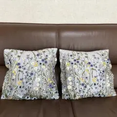 Francfranc クッションカバー チュールレース 2枚