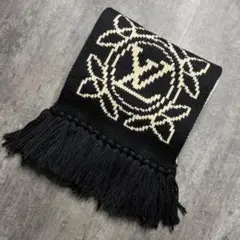 【高級】LOUIS VUITTON ロゴ マフラー ストール 大判 エシャルプ