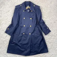 美品 BURBERRY トレンチコート 金ボタン Aライン ノバチェック M相当