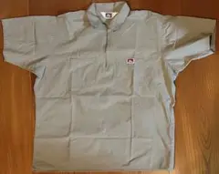 BEN DAVIS USA製　ハーフジップ ワークシャツ XL ベージュ