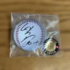 阪神タイガース 能見篤史 缶バッジ 14　サイン　新品・未開封