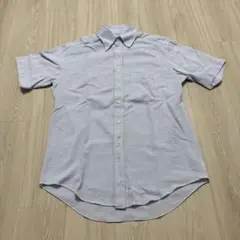 Ermenegildo zegna 半袖シャツ　水色　コットン　スペイン製