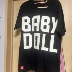 BABYDOLL 黒 Tシャツ 'BABY DOLL' A