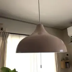 ピンクドーム型ペンダントライト