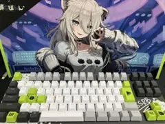 獅白ぼたん　REAL FORCE GX1コラボキーボード
