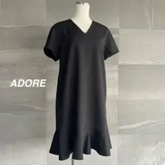 ADORE アドーア　裾フレアー　ワンピース　半袖　美品