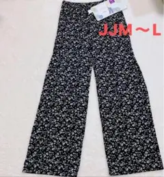 ［未使用］ レディース　花柄ワイドパンツ Lサイズ